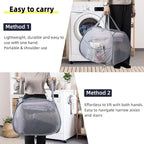 Collapsible Laundry Basket, 90L Mesh Pop-up Hamper with Handles - Image 5