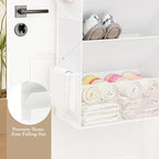 Criusia Shoe Storage, Over the Door Shoe Organizer, Hanging Closet Shoe Storage with Large Deep Pockets, Fits 16–24 Pairs of Sneakers, Sandals, Boots, White - Image 6