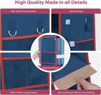 LOVEGRASS 3 Shelf Locker Organizer with Side Pockets, Navy Blue and Red - Image 7
