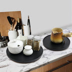 [ 2 Pack ] 12-inch Lazy Susan Organizers, ACIAZAAZ Lazy Susan Turntable for Cabinet, Kitchen Turntable Storage for Table, Countertop, Pantry - Image 5