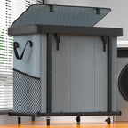 Laundry Basket with Wheels, 230L(60Gal) Laundry Sorter 3 Section - Gray by Unlockyourhomestoragelife