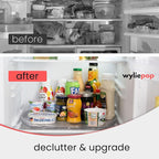 Lazy Susan for Refrigerator - 360° Turntable Refrigerator Organizer and Storage Tray for Fridge, Cabinet & Pantry - Rectangle Lazy Susan (16.5"x11.5"x1.5") - Image 7