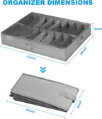 INAYA Under Bed Shoe Storage Organizer Set of 2, Fits up to 32 Pairs - Image 5