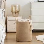 YOUDENOVA Jute Rope Laundry Hamper Basket, 58L Blanket Basket for Nursery - Image 6
