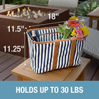 CleverMade Collapsible Tote LUXE, 30L Structured Tote Bag with Handles - Image 6