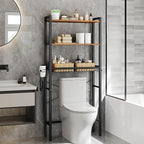 VASAGLE 3-Tier Over the Toilet Storage, Adjustable Shelves, Basket, 63''H by Unknown