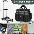Ytonet XXL Rolling Cleaning Caddy, Large Cleaning Caddy with Wheels - Image 4