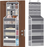 SpaceHacks 5-Tier Over the Door Organizer with Mesh Pockets, Dark Grey by SpaceHacks