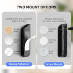 ELETIUO Wall-Mounted Scale Holder with Adhesive &Screws -Fits Most Digital Scales (Up to 1.2"/30mm Thick),Anti-Slip Silicone Pads,Space-Saving Bathroom/Bedroom Organizer-Easy to Install, Black - Image 3