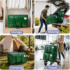 Songrey Extra Large Heavy Duty Moving Bags, 6 Pack, Dark Green - Image 7