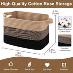 OIASKET Storage Basket for Organizing 3 Pack, Woven Baskets for Storage - Image 2