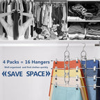 Pants Hangers With Clips, Newly Upgraded Detachable Space Saving Hangers for Skirts, Shorts & Trousers with Non slip clip,Heavy Duty Skirt Hangers - Hanging Closet Organizer And Storage,Patent Pending - Image 3