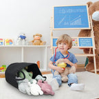 XUANGUO Black Cotton Rope Laundry Basket Hamper for Clothes Large - Image 7