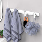VAEHOLD Hat and Coat Wall Mount Rack - Hooks for Robes, Bags, Keys, and Towels - Bathroom Towel Hanger Organizer (White, “T“ Shape 4 Hooks 1 Pack) - Image 3