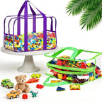 6 Colors XXL Toy Storage Bags with Labels Reusable Clear Toy Organizer - Image 4