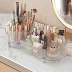 Booklov Rotating Makeup Organizer for Vanity Countertop, Clear by Booklov