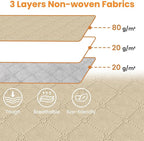 Fab totes 90L Clothes Storage, Foldable Thick Fabric Blanket Storage Bags | Foldable Containers with Zippers,Window and Handles for Organizing Bedroom, Closet, Comforter, Bedding,Dorm essentials - Image 6
