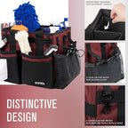 SCAVATA Compact Wearable Cleaning Caddy with Handle & Shoulder Straps - Image 3