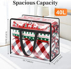 SpaceTrove Clear Storage Bags, 6-Pack Under Bed and Closet Organizers 40L - Image 3