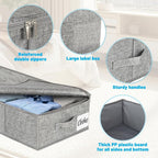 Under Bed Storage Container Bins 2 Pack, Low Profile Foldable Underbed Clothes Storage Organizer W/ Ultra Thick Fabric and Sturdy Bottom/Sides, Dual Zipper Storage Box for Dorm and Home 30x16x6.7" - Image 5
