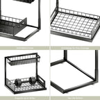 Under Sink Organizer and Storage, Slide Out Cabinet Organizer, Pull Out Sink Shelf for Kitchen Bathroom Laundry, 2 Pack Black - Image 6