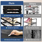 Mavivegue Shoe Rack with Cover, 10+1 Tier Tall Shoe Storage - Image 8