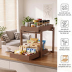MHXW SXPN Bamboo Under Sink Organizer, 2 Pack Pull Out Cabinet Organizer - Image 4