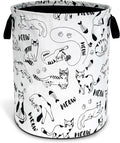 Cute Cat Meow Pet Laundry Basket Foldable Oxford Cloth Hamper 18.9x 16.5 In by Unknown