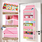 Over the Door Organizer, 4 Large Pocket Hanging Storage with 40lb Capacity - Image 4