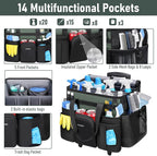 Ytonet Cleaning Caddy with Wheels, Extra Large Rolling Cleaning Caddy Bag - Image 2