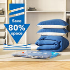 Vacuum Seal Bags for Clothing Travel & Home Storage, travel vacuum bags with pump, Store Blankets, Comforters, Pillows, Seasonal Clothes Compactly,16 Pack With Electric Pump - Image 2