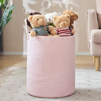 YOUDENOVA Cotton Rope Laundry Hamper Basket, 58L Blanket Basket for Nursery by YOUDENOVA