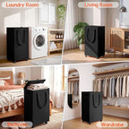 Slim Laundry Hamper with Wheels,25 Gal (95L) Rolling Laundry Basket with lid and wheels Clothes Hamper Foldable Tall Dirty Clothes Basket Sturdy Collapsible Clothes Hamper for Dorm,Laundry Room - Image 7