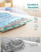 SONGMICS Vacuum Storage Bags, Rechargeable Electric Pump, 9 Pack, 3S/3M/3L - Image 6