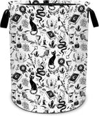 Goth Cat Laundry Basket Foldable Oxford Laundry Hamper With Handle For Room Bathroom Bedroom by Yopiiefa