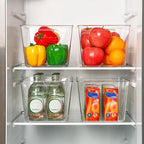 Vtopmart 4 Pack Clear Storage Bins, Pantry Storage Bins with Handle, Large - Image 6