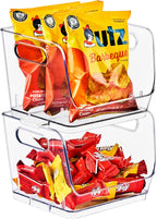 Sorbus Clear Pantry Organizer with Stackable Storage Bins, Open Front - Image 8