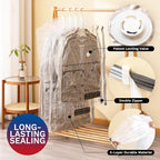 Hanging Vacuum Storage Bags, Space Saver for Clothing, 4 Combo with Pump | Vacuum Seal Bags for Clothing with Electric Pump, Hanging Garment Storage for Jackets, Suit, Dresses, Winter Closet Organizer - Image 4