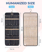BAGSMART Hanging Necklaces Organizer Jewelry Holder, 1 piece, Large Black - Image 5