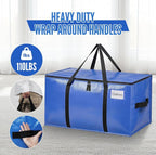 BAGAIL Heavy Duty Moving Bags with Strong Handle, Extra Large Moving Boxes, Storage Tote for Clothes, College Moving Supplies(Blue, 8 Pack) - Image 3