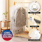 Hanging Vacuum Storage Bags, Space Saver for Clothing, 4 Long with Pump | Vacuum Seal Bags for Clothing with Electric Pump, Hanging Garment Storage for Jackets, Suit, Dresses, Winter Closet Organizer - Image 3