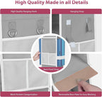 LOVEGRASS 3 Shelf Locker Organizer with Side Pockets, White and Grey - Image 7