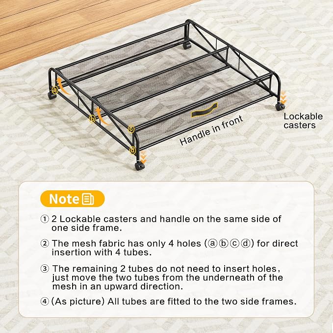 Under Bed Shoe Storage Organizer, 2 Pack Under Bed Storage Containers with Wheels for Under Bed Shoe Organizer Drawer Space Saving for bedroom - Image 8