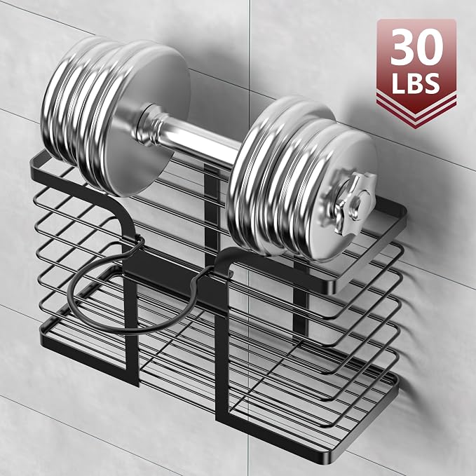YIGII Hair Dryer Holder, 3 in 1 Hair Tools Organizer Blow Dryer Holder Adjustable Height Cabinet Door/Wall Mounted Bathroom Organizer and Storage for Hair Dryer, Flat Irons, Curing Wands - Image 5