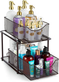 Sorbus Pull-Out Under Sink Organizer, Mesh Construction (Bronze, 1 Pack) by Sorbus