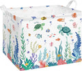 Collapsible Storage Basket Collapsible Fabric Laundry Basket with Handles by Alldomess