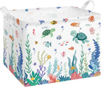 Collapsible Storage Basket Collapsible Fabric Laundry Basket with Handles by Alldomess