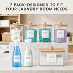 Laundry Room Organization Set, 5 Laundry Containers, 2 detergent dispenser - Image 3