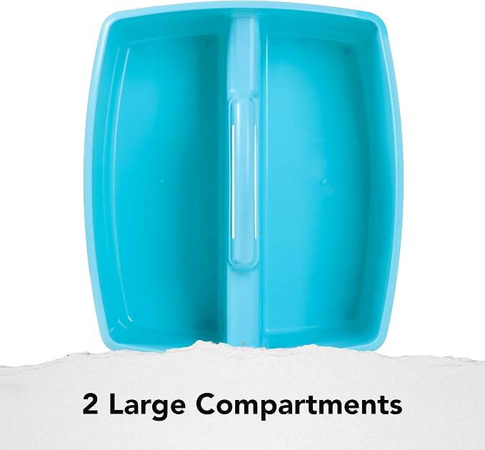 Storex Industries 13" x 11" x 6.375" Large Caddy, Teal (Pack of 2) - Image 3