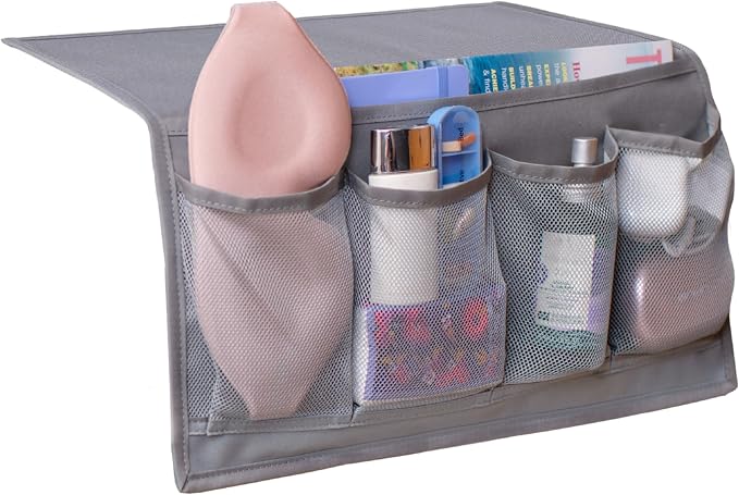 Houseify Slumber & Stow Hanging Bedside Caddy Organizer, 5 Pockets by Houseify